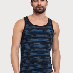 Zoiro Men Striped Innerwear Cotton Vests-image-16
