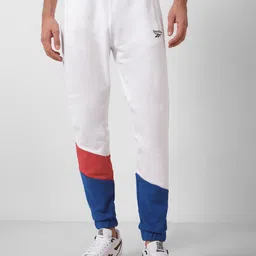 Reebok Men Colourblocked Regular Fit Mid-Rise Track Pants-image-71