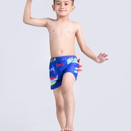 Yellow Bee Boys Printed Swim Shorts-image-85