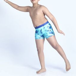 Yellow Bee Boys Printed Swim Shorts-image-49