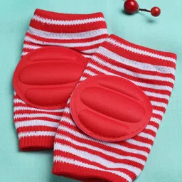 Babymoon Infant Kids Striped Baby Padded Knee Crawling Pads-image-99