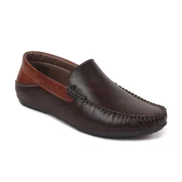 FAUSTO Men Brown Loafers-image-60