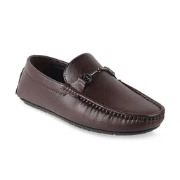 WALKWAY by Metro Men Textured Comfort Insole Horsebit Loafers-image-72