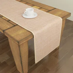 S9home by Seasons Orange 6 Seater Solid Table Runner-30