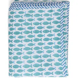 Eyaas Blue & White AC Room Single Bed Dohar-image-17
