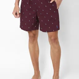 SIMON CARTER LONDON Men Maroon Printed Pure Cotton Boxers-image-91