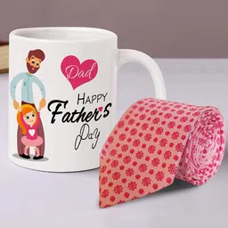 TIED RIBBONS White & Pink Printed Father's Day Gift Sets-image-98