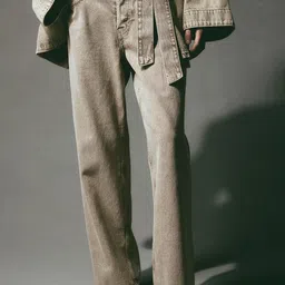 H&M Pure Cotton Baggy Low Jeans-image-88