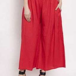 borse lele Women Flared Chambray Palazzos-image-17