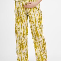 angloindu Women Relaxed Tie and Dye  Smocked Pure Cotton Maternity Trousers-image-28