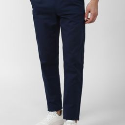Van Heusen Sport Men Navy Blue Slim Fit Trouser-image-53