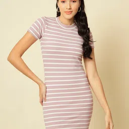BAESD Striped Bodycon Mini Dress-picture-35