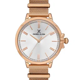 Daniel Klein Trendy Women Silver-Toned & Bracelet Straps Analogue Watch DK.1.13261-4-picture-9
