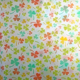 Jaamso Royals White & Green Printed Self-Adhesive Waterproof Window Sticker-50