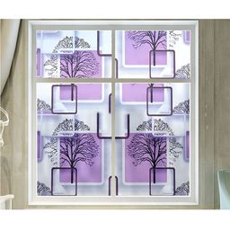 Jaamso Royals White & Purple Printed Self Adhesive Window Sticker-image-64