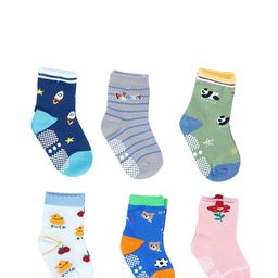 NEOBABY Kids Pack Of 6 Ankle-Length Cotton Socks-48