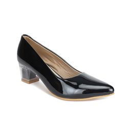 SAPATOS Pointed Toe Closed Back Block Pumps image 4