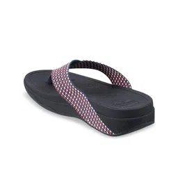 fitflop Blue Embellished PU Wedge Sandals with Tassels image 5