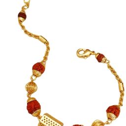 Rudraksh RAKHI Jute Artificial Flower Set-image-84