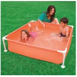 Mini (IND*67) Frame Pool Orange Inflatable Swimming Pool-13