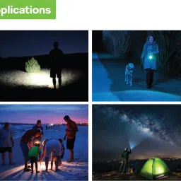 mr.light 1.8 Kms Ranging 450 Lumens Rechargeable LED LION Aluminium Flashlight|MRGD3003 Torch image 5