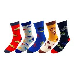 RC. ROYAL CLASS Infant  Pack Of 5 Assorted Patterned Socks image 2