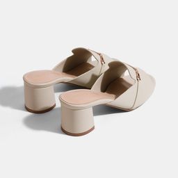 LEMON & PEPPER Open Toe Block Heels image 2