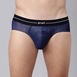 pivot Men Pack Of 2 Mid-Rise Assorted Basic Briefs image 2