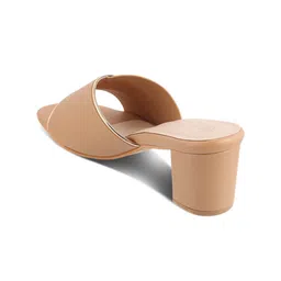 Tresmode Textured Open Toe Block Heels image 5