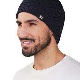iSWEVEN Self Design Wool Beanie image 2