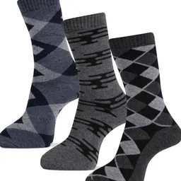 RC. ROYAL CLASS Men Pack Of 3  Patterned Calf Length Socks image 2