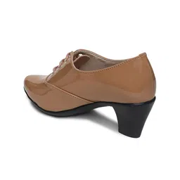 VALIOSAA Beige Block Heels image 4