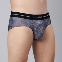 pivot Men Mid-Rise Abstract Printed Basic Briefs image 2