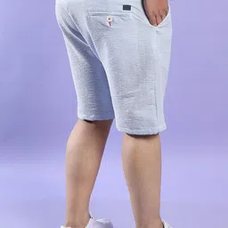 Instafab Plus Plus Size Self Design Regular Fit Mid-Rise Cotton Regular Shorts image 2