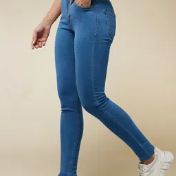 The Roadster Lifestyle Co. Confidence Overcomes World Blue Women High-Rise Skinny-Fit Jean-image-28