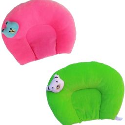 Mustard Pillow For Newborn Baby Round Head Shaping Baby Pillow Microfibre Toons & Characters Baby Pillow Pack of 1-image-55