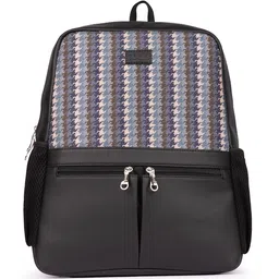 ZOUK Bombay Houndstooth Printed Backpack with Compression Straps Up to 16 inch image 2