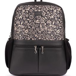 ZOUK Women Floral Printed Vegan Leather Backpack With Compression Straps-Up to 16 inch image 3
