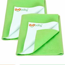 OyO Baby Infants 2-Pieces Solid Waterproof Mattress Protector-image-56