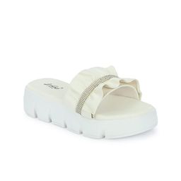 knoos Embellished Open Toe Backstrap Flatform Heels image 5