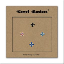 Comet Busters 4 Pcs Nose Studs Stick Ons Self Adhesive Fake Nose Studs Bindi's image 2
