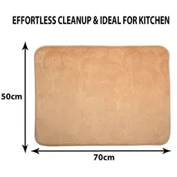 Kuber Industries 3Pcs  Beige & Cream Colored Rectangle Table Placemats image 5