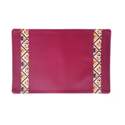 IMARS Maroon Patterned Rectangle-Shaped Table Placemats image 4