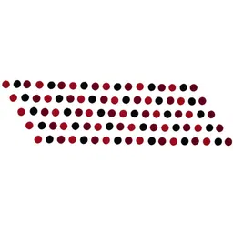 Comet Busters 90 Pcs Reusable Designer Bindis - Red & Black image 2