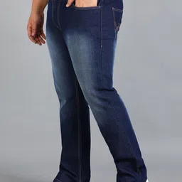 Urbano Plus Men Bootcut Heavy Fade Stretchable Jeans image 2