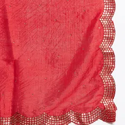 Clora Creation Embroidered Dupatta with Beads and Stones image 5