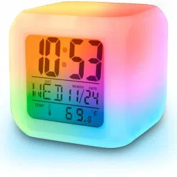 Digital White Clock-image-4