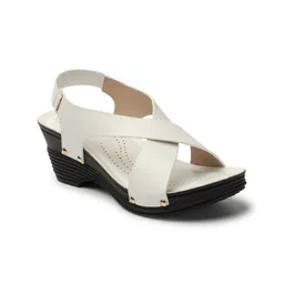 ICONICS Criss-Cross Strap Open Toe Platform Heels image 2