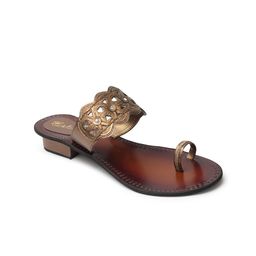 Picktoes Embellished Open One Toe Block Heels image 2