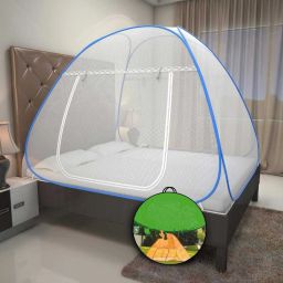 Polyester Adults Washable Foldable Mosquito Net Flexible for Double Bed,King Size Bed, Queen Size Bed Mosquito Net-image-43
